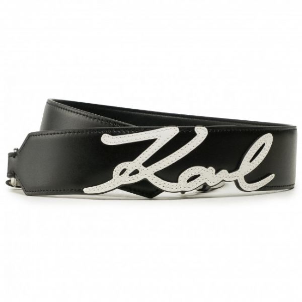 Tracolla intercambiabile KARL LAGERFELD - 211W3902 Black/White Tracolla intercambiabile KARL LAGERFELD - 211W3902 Black/White