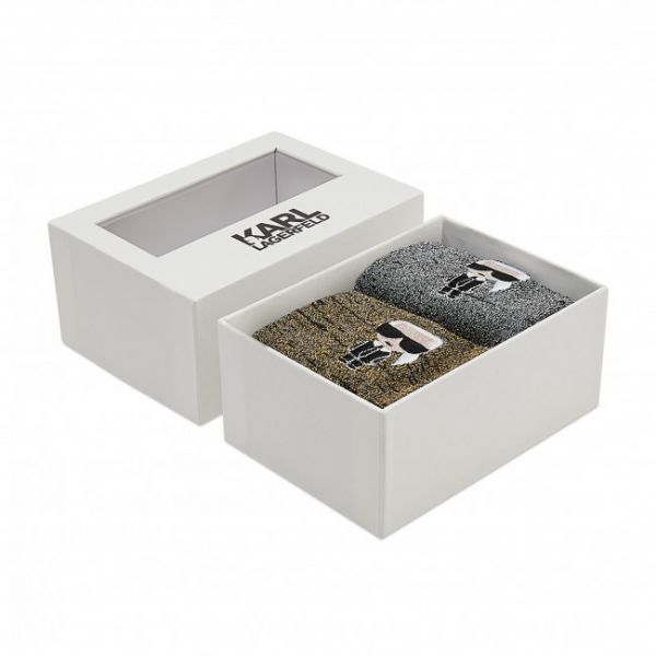 Set di 2 paia di calzini lunghi da donna KARL LAGERFELD - 220W6002 Multi A900 Set di 2 paia di calzini lunghi da donna KARL LAGERFELD - 220W6002 Multi A900