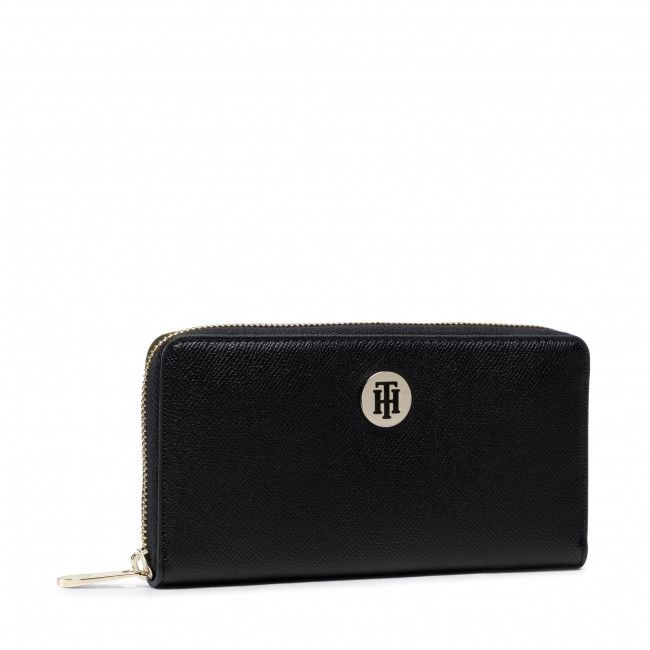 Portafoglio grande da donna Tommy Hilfiger - Honey Lrg Za Wallet AW0AW10539 BDS