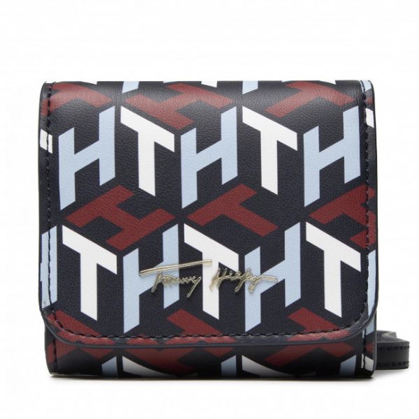 Borsetta TOMMY HILFIGER - Iconic Tommy Mini Wallet Mono AW0AW10846 DW5 Borsetta TOMMY HILFIGER - Iconic Tommy Mini Wallet Mono AW0AW10846 DW5