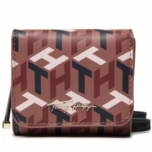 Borsetta Tommy Hilfiger - Iconic Tommy Mini Wallet Mono AW0AW10846 SM8 Borsetta Tommy Hilfiger - Iconic Tommy Mini Wallet Mono AW0AW10846 SM8