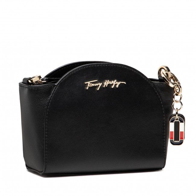 Borsetta Tommy Hilfiger - Luxe Leather Clutch Wide Strap AW0AW10488 BDS