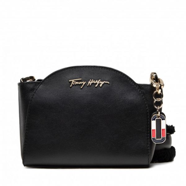 Borsetta Tommy Hilfiger - Luxe Leather Clutch Wide Strap AW0AW10488 BDS Borsetta Tommy Hilfiger - Luxe Leather Clutch Wide Strap AW0AW10488 BDS