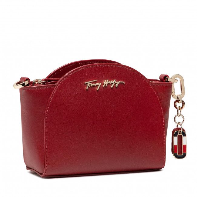 Borsetta TOMMY HILFIGER - Luxe leather Clutch Wide Strap AW0AW10488 XIT