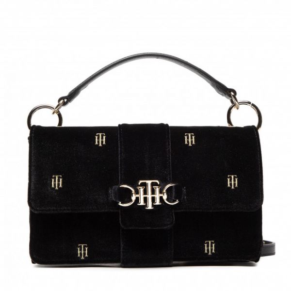 Borsetta Tommy Hilfiger - Th Club Crossover Velvet AW0AW11066 BDS Borsetta Tommy Hilfiger - Th Club Crossover Velvet AW0AW11066 BDS