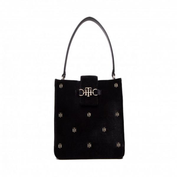 Borsetta Tommy Hilfiger - Th Club Bucket Velvet AW0AW10962 BDS Borsetta Tommy Hilfiger - Th Club Bucket Velvet AW0AW10962 BDS