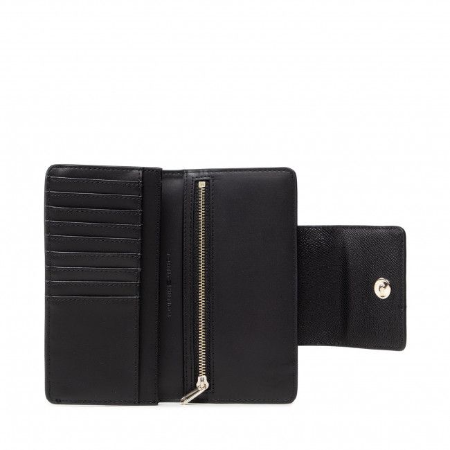 Portafoglio grande da donna Tommy Hilfiger - Th Club Slim Wallet AW0AW10969 BDS