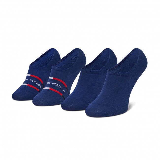 Set di 2 paia di pedulini da uomo Tommy Hilfiger - 100002213 Blue Depths 003