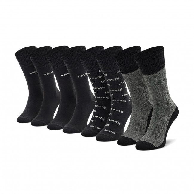 Set di 4 paia di calzini lunghi unisex Levi's® - 701203946 Black Combo