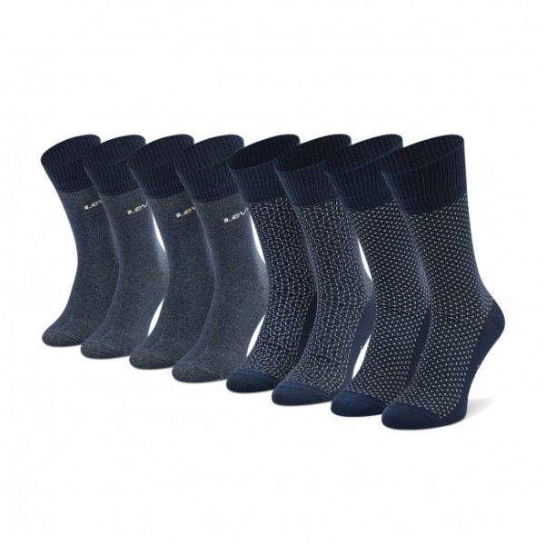 Set di 4 paia di calzini lunghi unisex LEVI'S® - 37157-0637 Moon Indigo