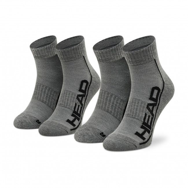 Set di 2 paia di calzini corti unisex HEAD - Performance Quarter 791019001 Grey 008