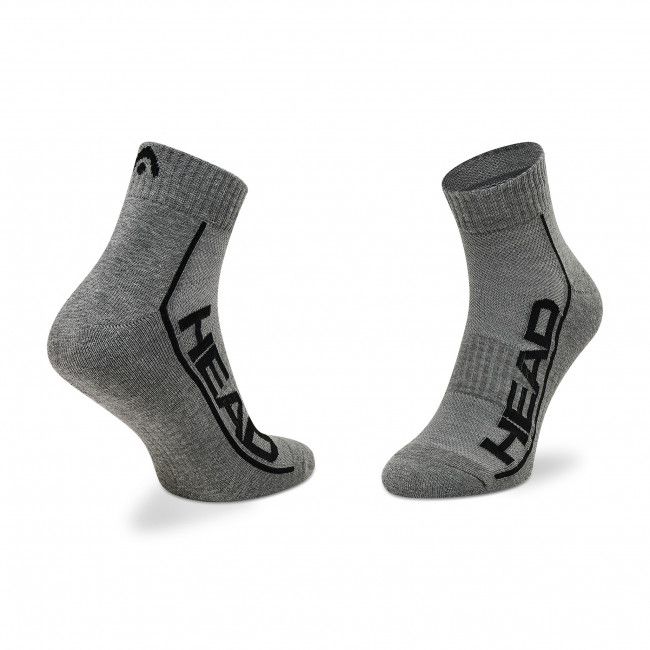 Set di 2 paia di calzini corti unisex HEAD - Performance Quarter 791019001 Grey 008