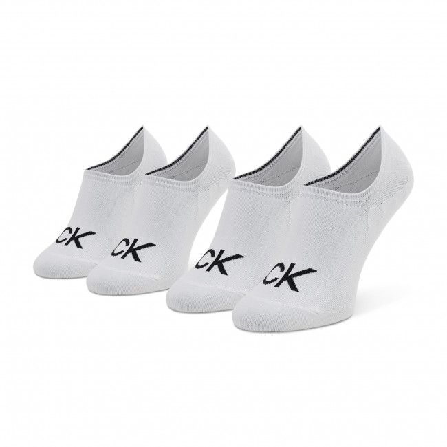 Set di 2 paia di calzini corti da uomo Calvin Klein - 701218716 White