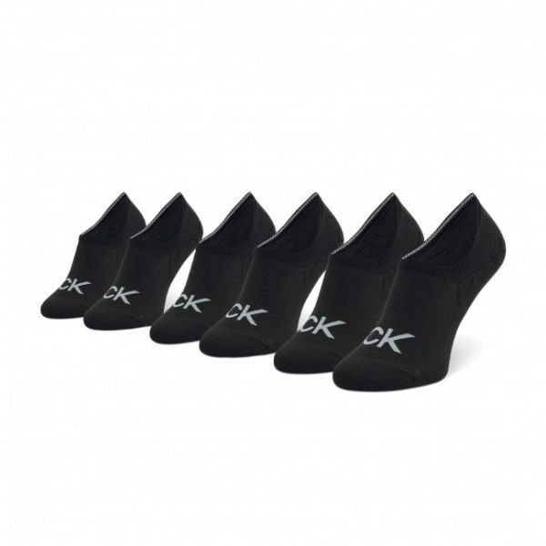 Set di 3 paia di pedulini da uomo Calvin Klein - 701218723 Black