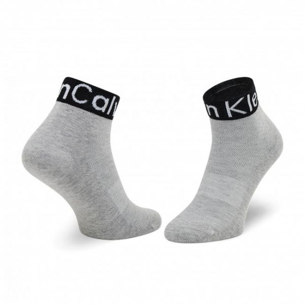 Calzini corti da donna CALVIN KLEIN - 701218785 Light Grey Melange 003