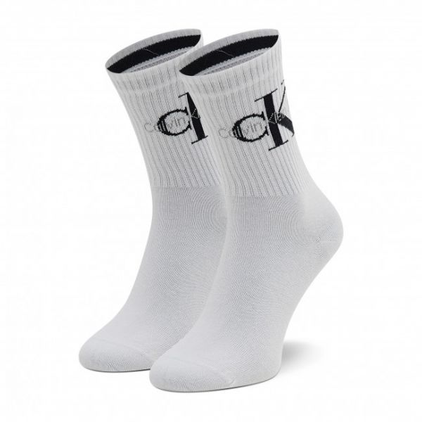 Calzini lunghi da donna CALVIN KLEIN JEANS - 701218750 White 999