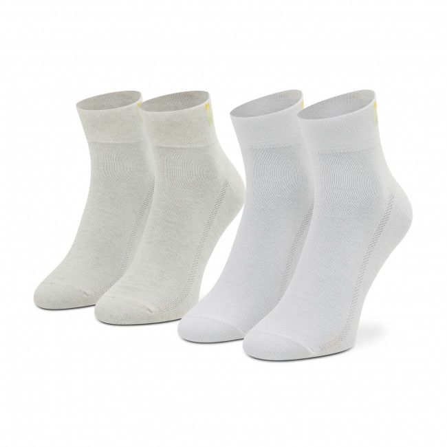 Set di 2 paia di calzini lunghi unisex Levi's® - 701218213 White Combo