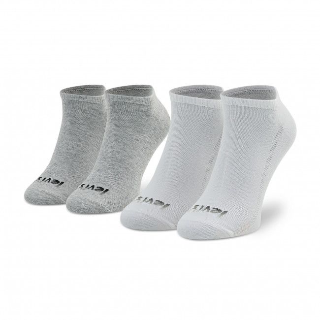Set di 2 paia di calzini corti unisex Levi's® - 701218217 Grey Combo