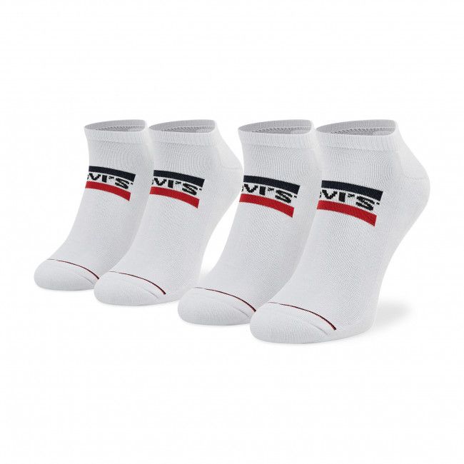 Set di 2 paia di calzini corti unisex LEVI'S® - 701219507 White