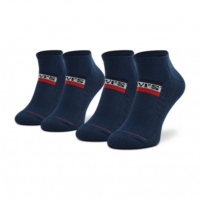 Set di 2 paia di calzini corti unisex LEVI'S® - 701219507 Dress Blue