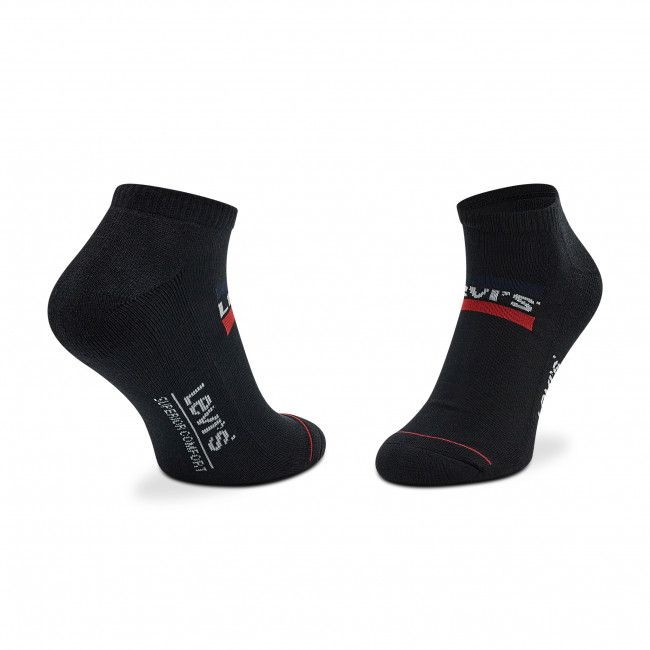Set di 2 paia di calzini corti unisex LEVI'S® - 701219507 Mid Grey/Black