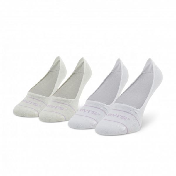 Set di 2 paia di pedulini unisex Levi's® - 701219508 White Combo