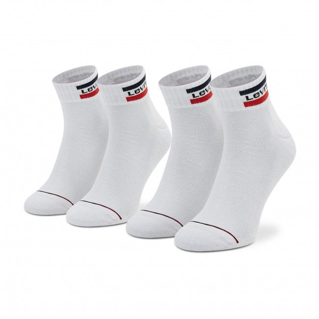 Set di 2 paia di calzini lunghi unisex Levi's® - 902011001 White