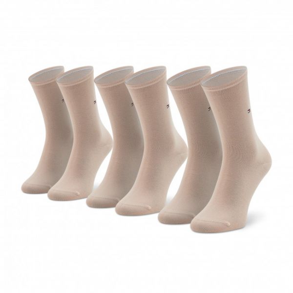 Set di 2 paia di calzini lunghi da donna Tommy Hilfiger - 371221 Peach 087