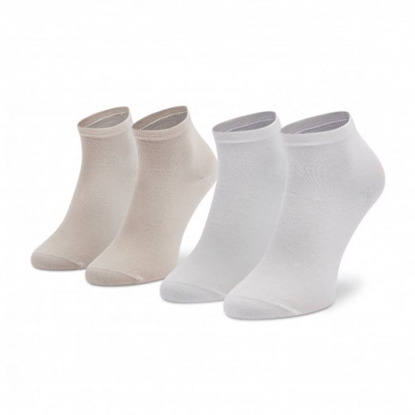 Set di 2 paia di calzini corti da donna Tommy Hilfiger - 373001001 Beige 022