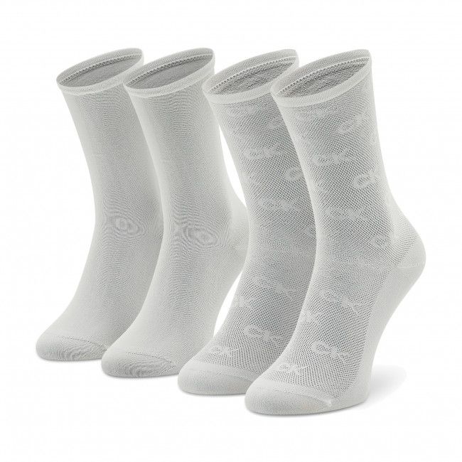 Set di 2 paia di calzini lunghi da donna Calvin Klein - 701218916 White