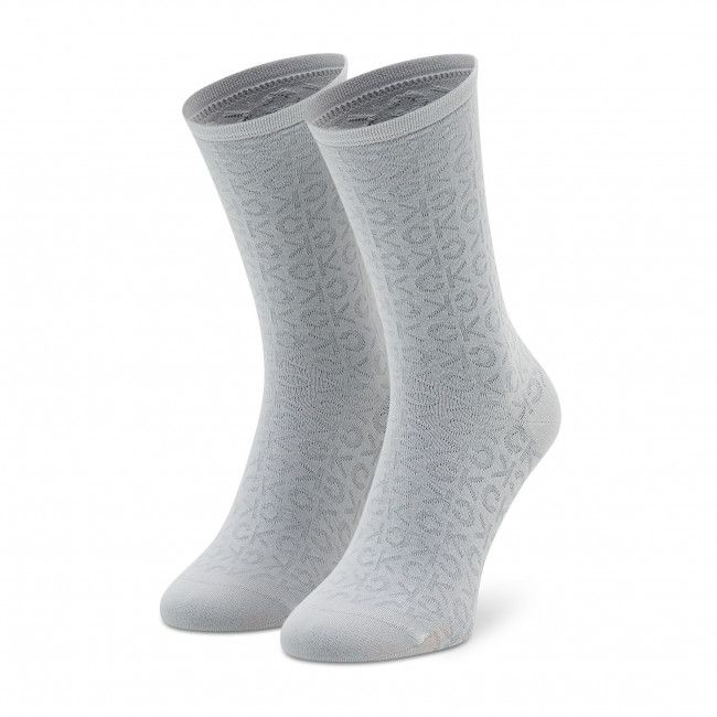 Set di 2 paia di calzini lunghi da donna Calvin Klein - 701218937 White 001