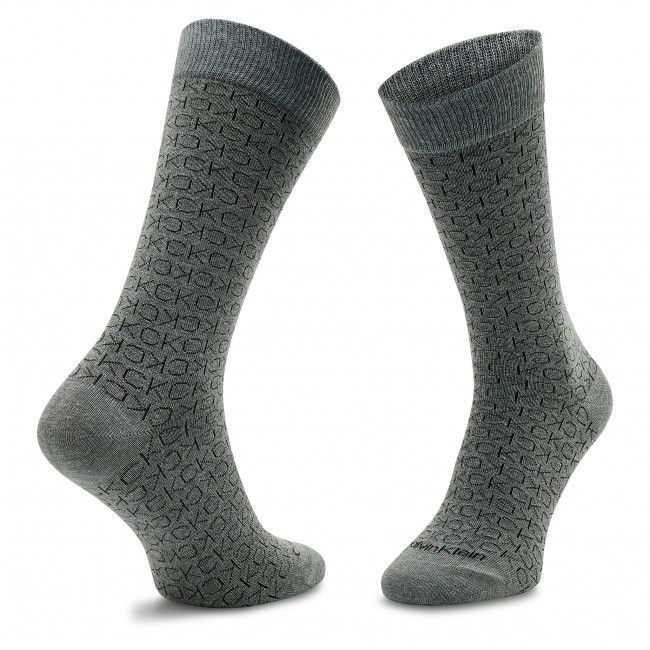 Set di 2 paia di calzini lunghi da uomo Calvin Klein - 701218951 Black 001