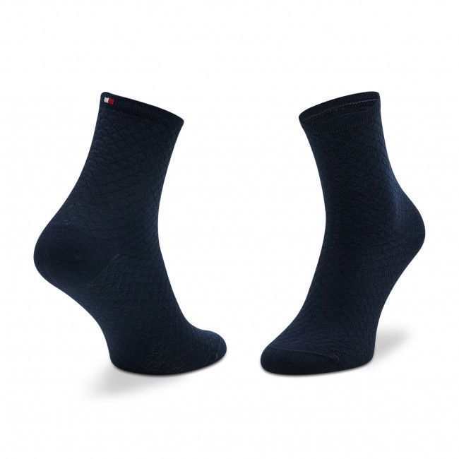 Set di 2 paia di calzini lunghi da donna Tommy Hilfiger - 701218400 Navy 002