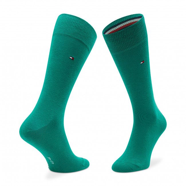 Set di 2 paia di calzini lunghi unisex Tommy Hilfiger - 371111 Green Combo 118