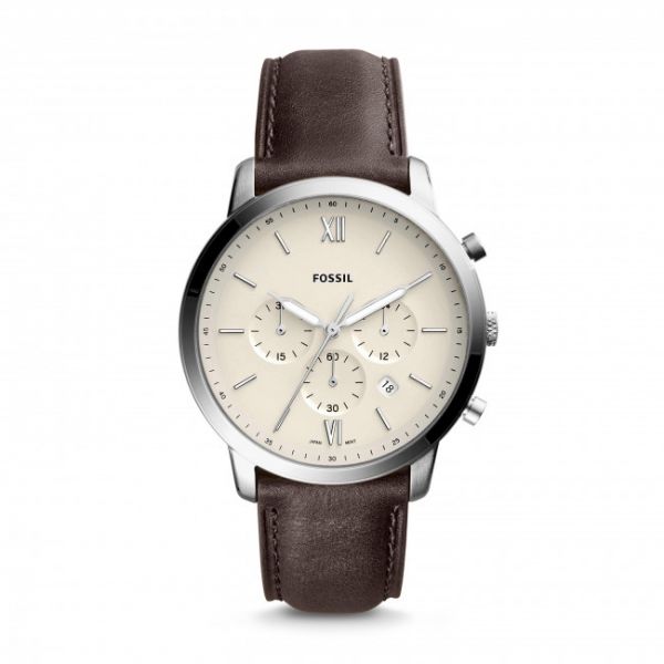 Orologio FOSSIL - Neutra Chrono FS5380 Brown/Silver