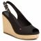 Espadrillas TOMMY HILFIGER - Iconic Elena Sling Back Wedge FW0FW04789 Black BDS